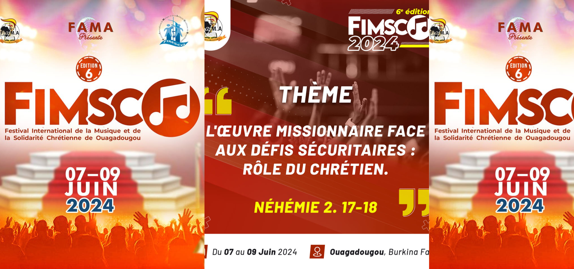 BURKINA FASO : 6E ÉDITION DU FIMSCO 2024, UNE CELEBRATION DE LA MUSIQUE ET DE LA SOLIDARITE CHRETIENNE A OUAGADOUGOU