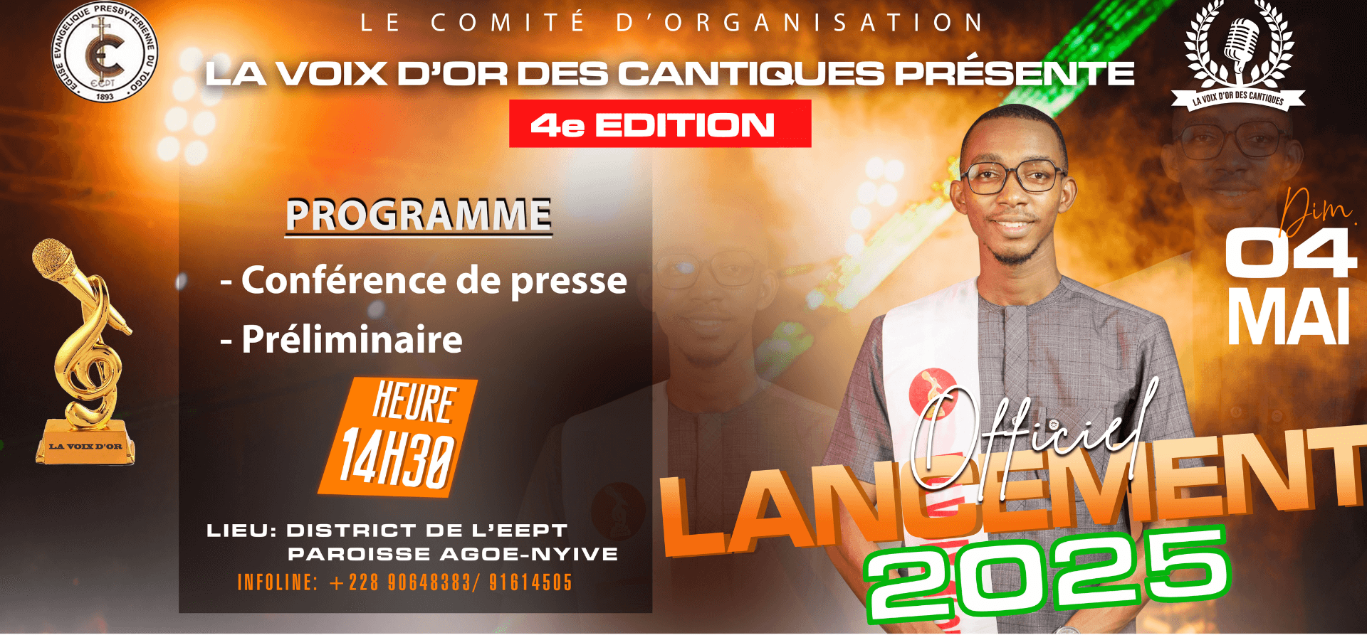 LA VOIX D’OR DES CANTIQUE : L’EDITION 4 SOUS L’EXCELLENCE
