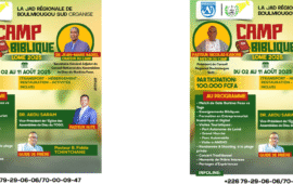 CAMP BIBLIQUE JAD 2025 A LOME : FOI, PRIERE ET DECOUVERTES