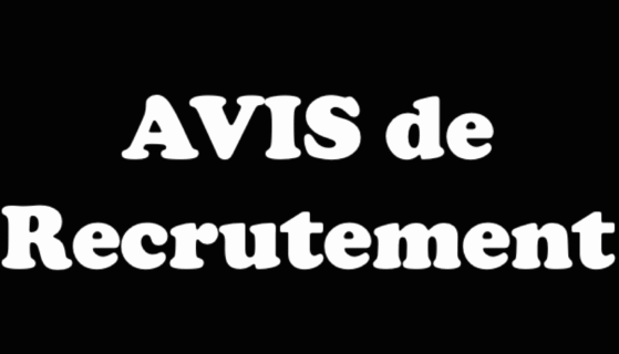 Avis de Recrutement