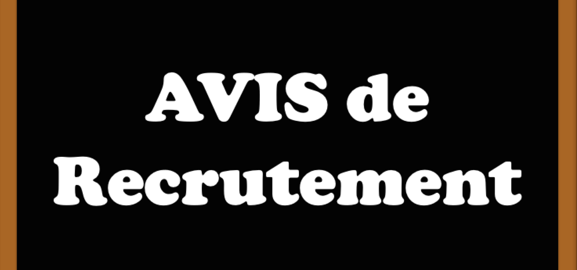 Avis de Recrutement