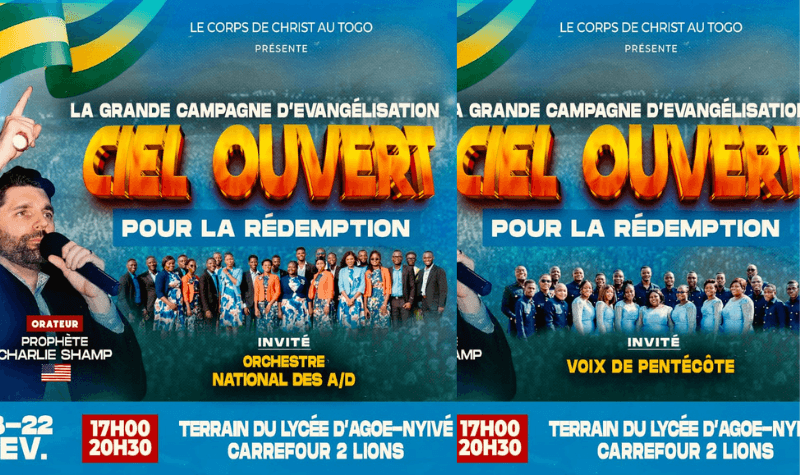 Togo: Une grande campagne d'évangélisation et de prière pour la nation s'annonce à Agoè