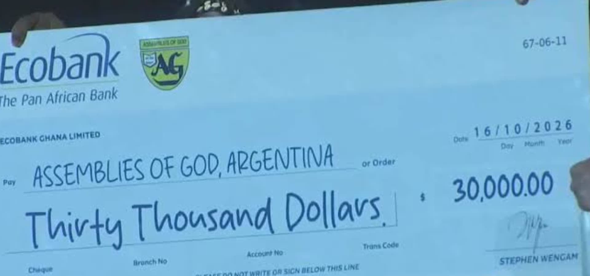 Congrès mondial des Assemblées de Dieu 2029 : un appel à la générosité